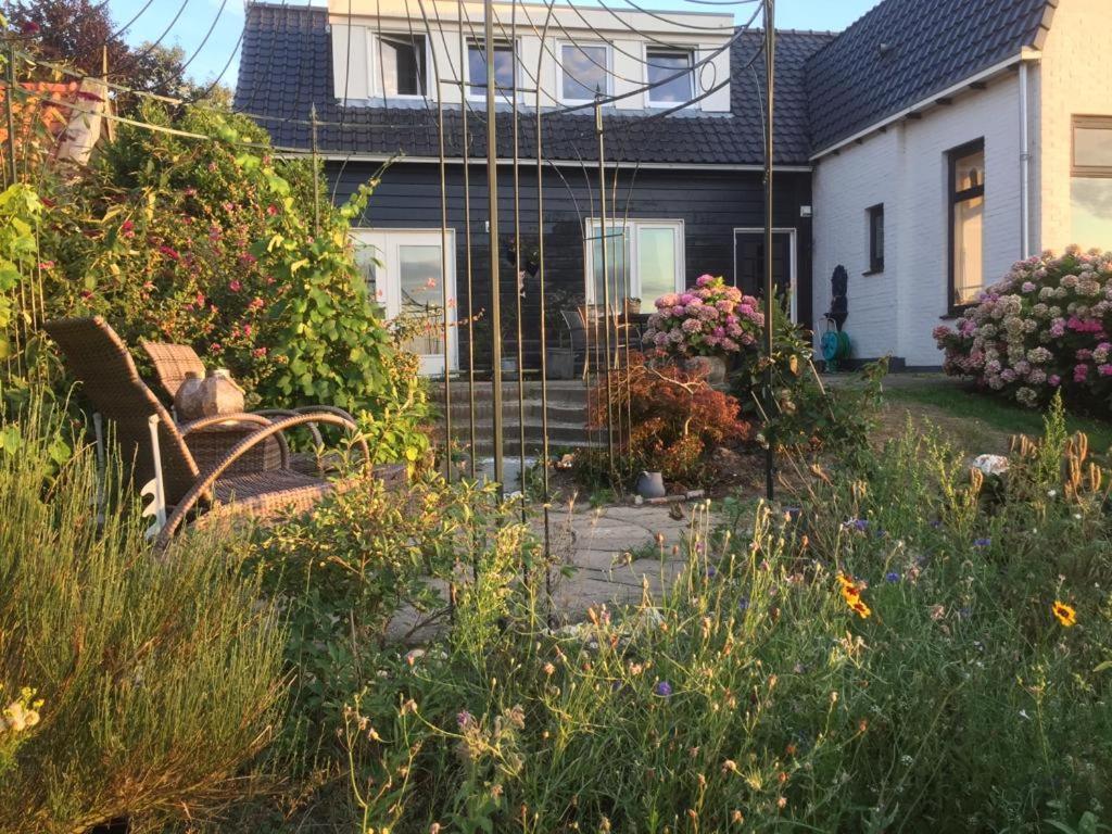 T Huuske Tuinappartement Met Fantastisch Uitzicht, Nabij Zee Zonnemaire Exterior photo